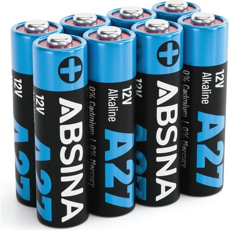 Pile 27A 12V Alkaline pour telecommande Portail, ouvre-Porte (1/5)