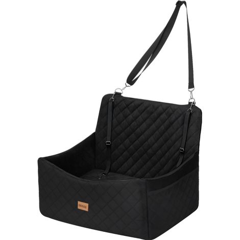 Skylos Dog Booster Car Seat Travel Carrier Bed Basket for Pet up to 55lbs Black (1/5)