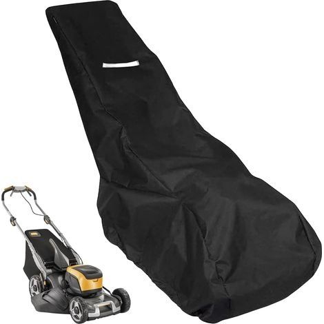 Housse de protection pour tondeuse à gazon avec sac de rangement :housse de protection pour tondeuse à gazon avec cordon de serrage, 210D Oxford (1/4)
