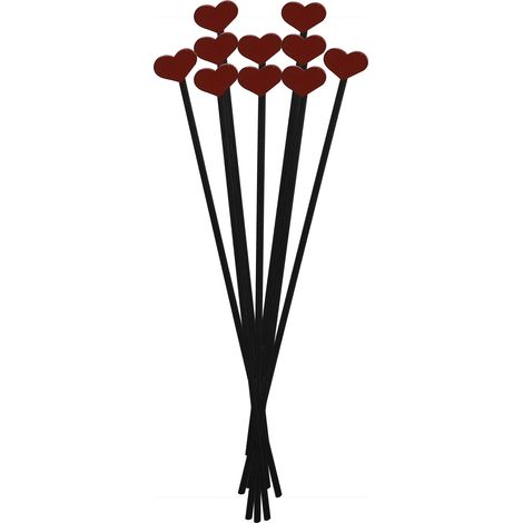 Diffuseur d'ambiance en fibres et bois, 10 bâtons, absorption profonde parfum/essence, diffusion longue durée sans flammes (1/5)