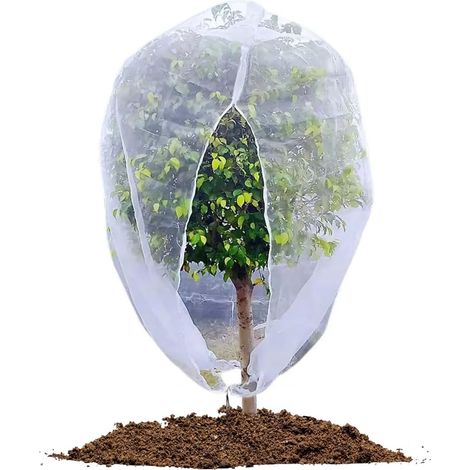 m x 2,45 m großes, insektensicheres Gartennetz mit Reißverschluss für Gemüsegärten, feinmaschiges Insektennetz, Netzbeutel für Obstbäume zum Schutz von Pflanzen, Gemüse und Obst (1/5)