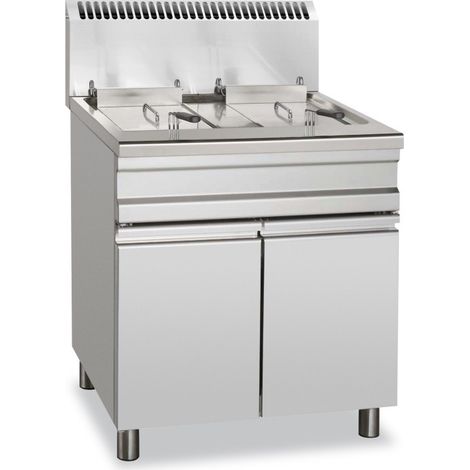 Friteuse à gaz - 14+14L - Sur meuble - Arilex
