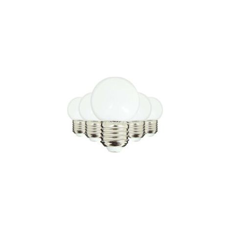 Lot de 5 Ampoules LED E27 Blanc Chaud Spécial Extérieur - PACK5EEGRLP (1/4)