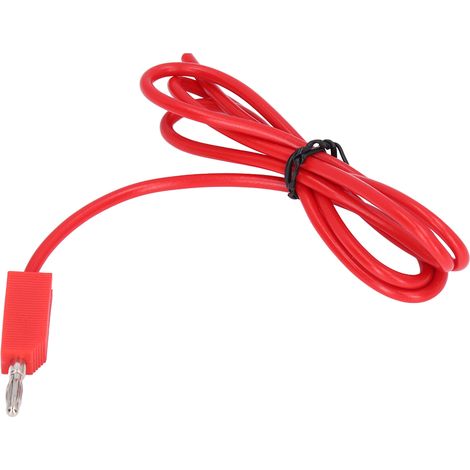 Satz mit 4 universellen Bananenstecker-Prüfleitungen, elektrische Klemmen für Multimeter 30VAC-60VDC, 19A, 4mm roter Stecker, Modell J.70010 (1/5)