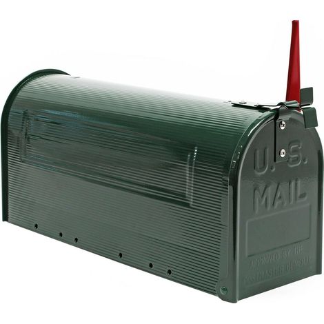 Cassetta postale design stile americano cassetta postale a piedi Cassetta postale statunitense verde 160000088