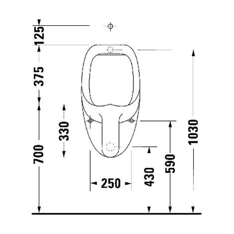 Orinatoio BEN 370x350mm con fly Zul v ob we (1/4)