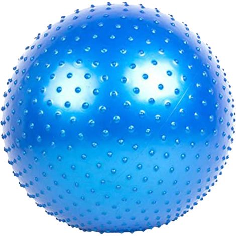 Ballon de yoga, ballon d'exercice, ballon de grossesse, ballon d'équilibre avec pompe à pied, pour la maison et le bureau, bleu