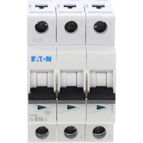 Disjoncteur 3P B 16A 6kA AC PL6-B16/3 286589