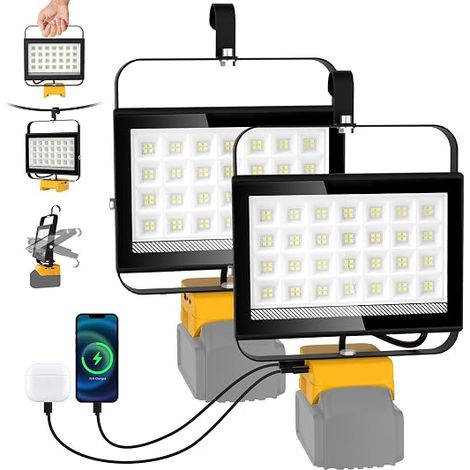 Projecteur LED Compatible avec 18V 2 Pièces (1/5)