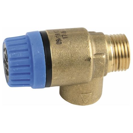 Soupape de sécurité M1/2'' 7b – Pression max 7 bars – Filetage 1/2'' – Pour chauffage central – DE DIETRICH