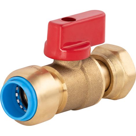 Vanne à écrou libre femelle 15 x 21 mm – Laiton résistant à la corrosion – Pression max 25 bar – Raccord de robinetterie pour eau