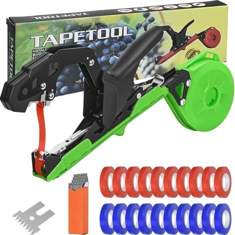 Machine à Nouer Plantes Machine Taper Nouer Branches Outil Jardinage Manuelle Attacher Pince à Lier pour Attache Tomate Plantes Jardin Fruits Légume Fleurs Vigne Branches Pince de Dressage (1/5)