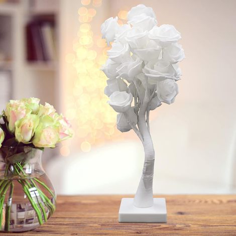 LED Tischlampe Rose Form Lampe Dekorative Tischlampe für Schlafzimmer Party Hochzeit (1/5)