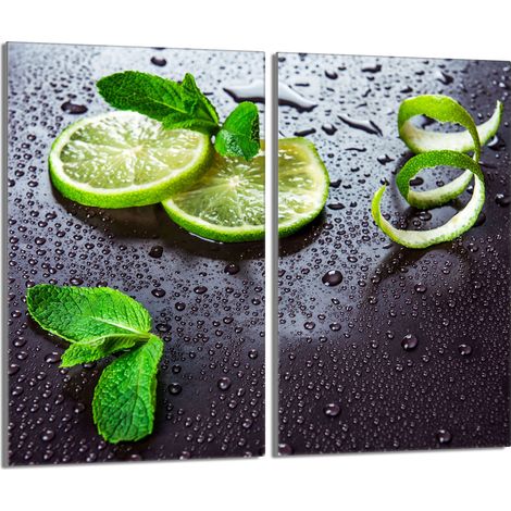 Glasschutzplatte für Herd 2x30x52 Lime (1/5)