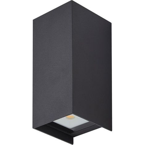 Arum Lighting – Applique murale LED extérieur double faisceaux 6W – IP65 – 720 lumens – Gris anthracite – Température de couleur 3000K (1/4)