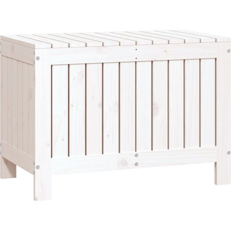 Maison Exclusive - Contenitore Giardino Bianco 76x42,5x54cm Legno Massello di Pino