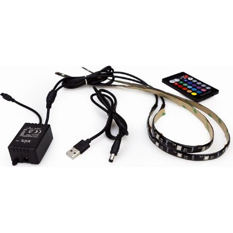Bande LED gembird usb rgb strip 2 x 50cm (1/4)