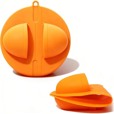 Gant de barbecue en silicone résistant à la chaleur jusqu'à 250 °C, orange (1/5)