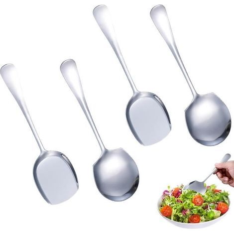Servierlöffel – Küche – Edelstahl – 4-teilig – Elegantes Design – Spülmaschinenfest (1/4)