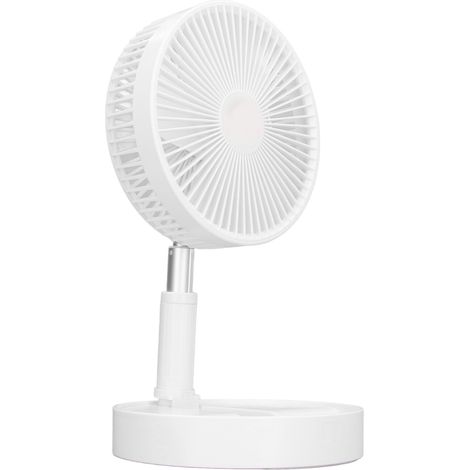 4-stufiger, wiederaufladbarer USB-Standventilator mit Höhenverstellung, 45 dB leise, 7200 mAh Kapazität (1/5)