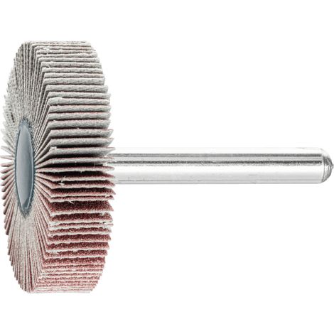 PFERD TOOLS Korund Fächerschleifer F Ø 40x10mm Schaft-Ø 6 mm A180 für Feinschliff und Finish 10 Stk