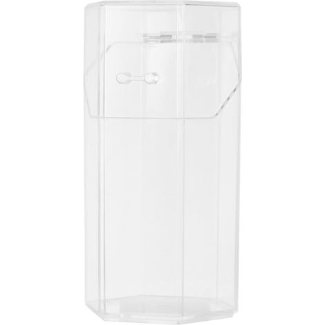 Boîte de rangement maquillage transparente KICHOUSE en PS avec couvercle , organisateur multifonctio (1/5)