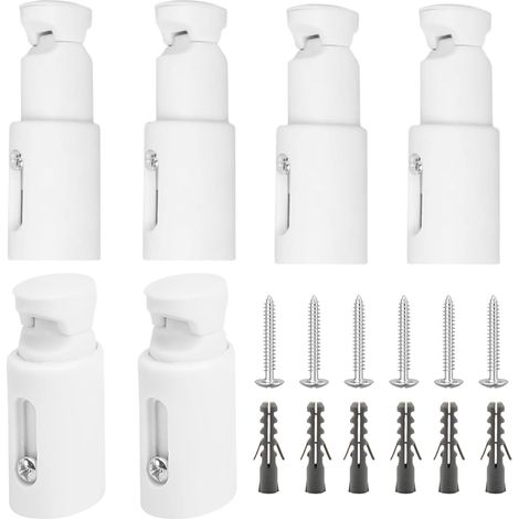 Support Seche Serviette, Support Radiateur Sèche Serviettes, Muraux Réglables pour Radiateurs Sèche-Serviettes, Compatible avec Tout Radiateur Sdb Droit Ou Courbé (1/5)