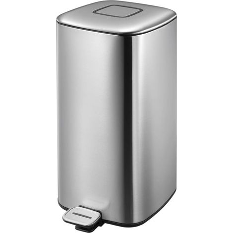 EKO - Poubelle à pédale Regent 32 litres - Stainless steel Plastic  - inox mat (1/5)