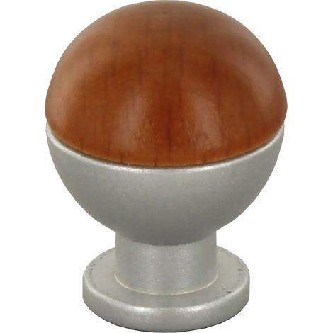POMOLO IN LEGNO/OTTONE SFERICO ART. 735 mm 18 frassino- 25 pezzi