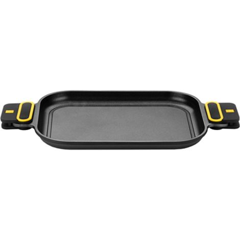 Glatte Aluguss Grillplatte 32x24cm daily 511740 bra (1/3)