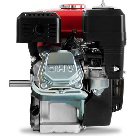 Eberth – Moteur thermique essence 6,5CV 196cc 4T arbre 19mm – Démarrage électrique E-Start – Compatible avec pompes et tracteurs