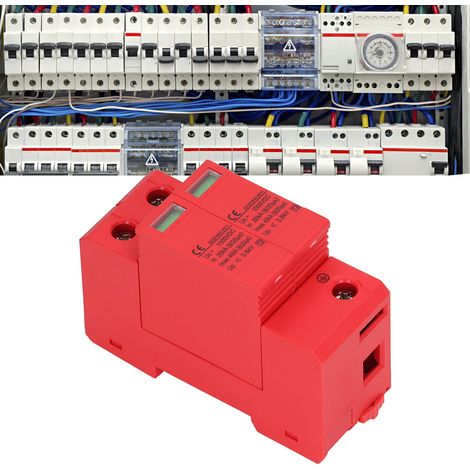 Parafoudre photovoltaïque rouge SGSP-40 CC 1000 V / 40 kV 2P (1/5)