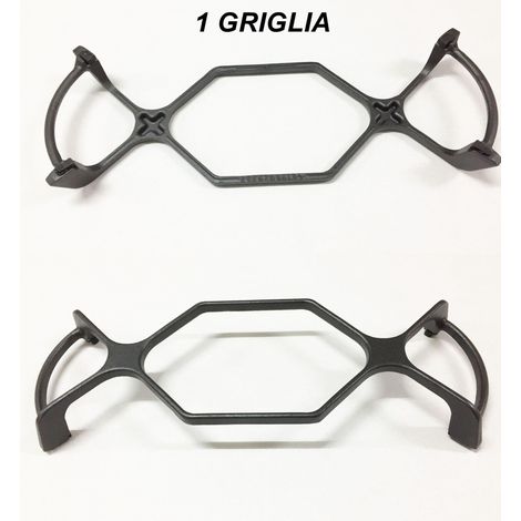 WHIRLPOOL GRIGLIA CUCINA GAS MM 415 X 150 NERO OPACO GHISA NO ORIGINALE G 2520 (1/2)