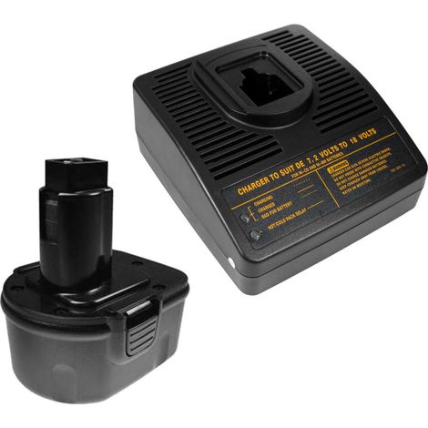 Angebot im Set: Akku Schnellladegerät + Hochleistungs Akku 12V 3000mAh für BLACK & DECKER CD1200K CD431K FS12 FSL12 HP331K2 MT1203B PS12VK PS12VK2 PS3500 PS3550K, Power Würthmaster SP12V ( 151946-13 )