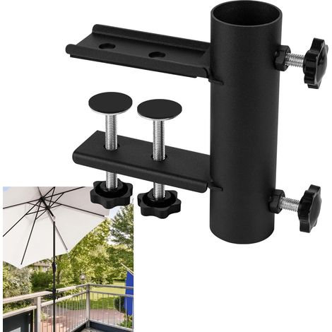 Pince pour parasol de terrasse, banc, parasol de plage, de pêche, pour terrasse, chaise, quai, ponton, mât de drapeau, tables de pique-nique, plage, cour, balcon (1/5)