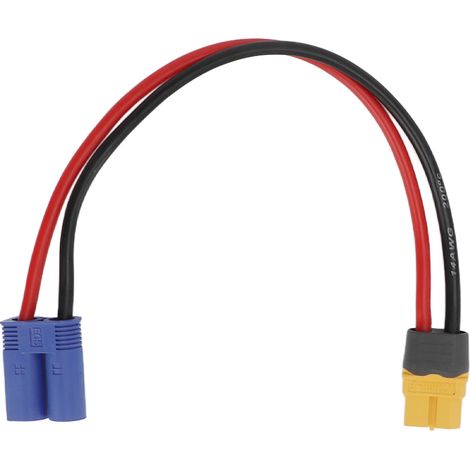 RC-Buchse auf EC5-Stecker Adapterkabel 14AWG XT60HF, Hochstromfähig, korrosionsbeständig, EC5-Stecker (1/5)