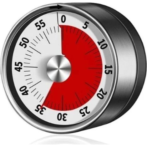 Minuterie mécanique - Chronomètre magnétique de 60 minutes pour cuisiner. cuisiner. faire de l'exercice. étudier