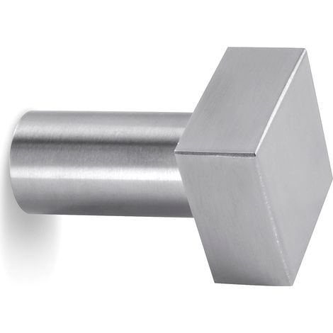 Cintre Carré Inox Mat - CUADRO - Porte-manteaux muraux modernes (1/3)