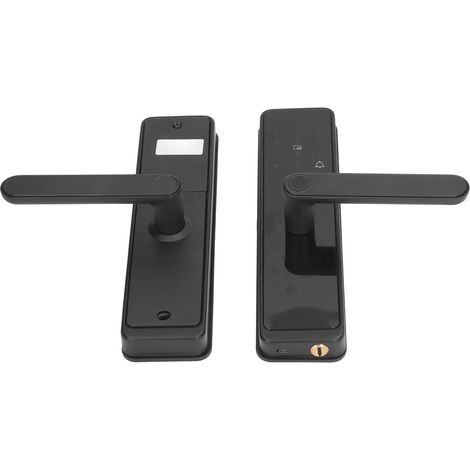Serrure de porte intelligente avec empreinte digitale, mot de passe, carte à puce, antivol et contrôle d'accès via application pour la sécurité de votre domicile. (1/5)