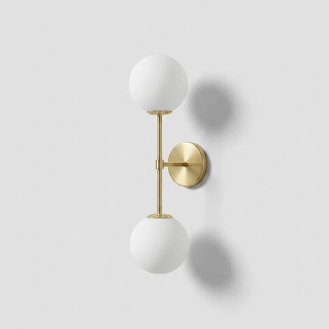 Applique murale ferretti doré 55 cm 40 Watts métal verre (1/5)
