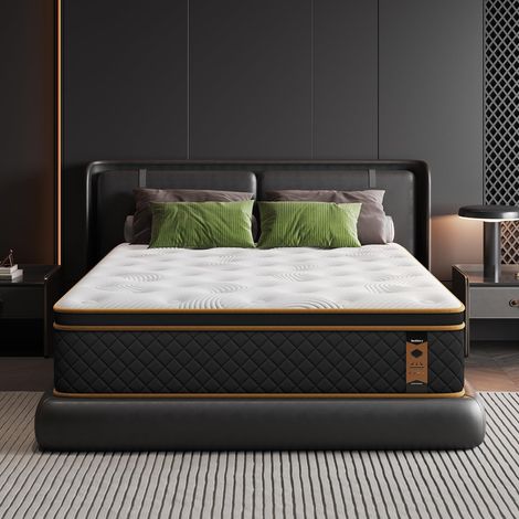 Matelas 80 x 190, hauteur 30 cm, matelas à ressorts ensachés, fermeté moyenne, respirante et ergonomique, choix idéal pour chambres et appartements (1/5)