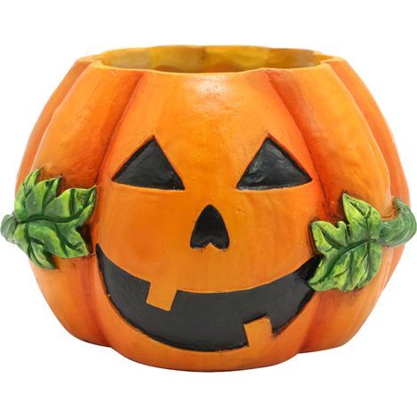 Pot de fleur de citrouille en résine, jardinière succulente, décoration d'halloween pour le bureau et la maison (1/5)