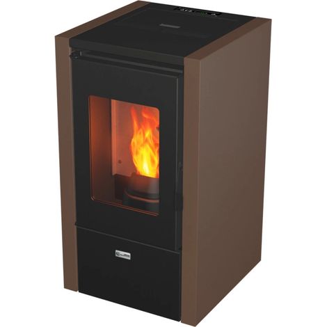 stufa a pellet canadian stove "kleo" ruggine 6,2 kw (1/3)