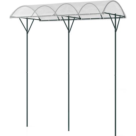 COSTWAY Outdoor Metal Tomato Stand Climbing Vegetables Fruits Flowers Shelter (1/5)
