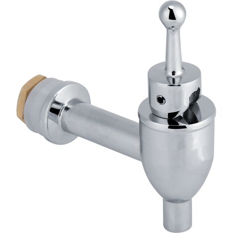 Robinet de baril en cuivre pour vin, bière et boissons – Bec verseur de rechange chromé 1,2 cm (1/3)