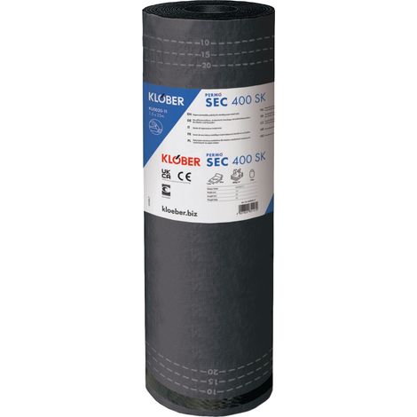 Permo Sec 400 SK 37,5m² diffusionsoffene strukturierte Trennlage mit Selbstklebestreifen für Dächer und Fassaden (1/3)