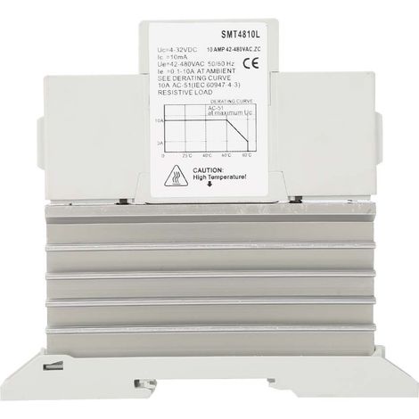 Relais statique monophasé SMT4825L ultra-fin avec embase pour module SMT4810L (1/5)