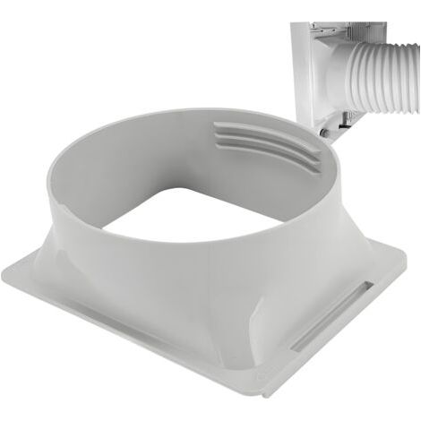 Adaptateur De Fenêtre De Coupleur De Tuyau D'échappement De Climatiseur Portable 150mm Connecteur De Tube D'unité A/C Adaptateur De Fenêtre Carré à Rond Pour Port D'échappement (1/5)