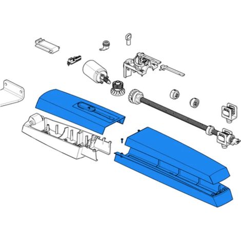 came pièce détachée groupe plastiques externes ral7024 axl 88001-0199 (1/3)
