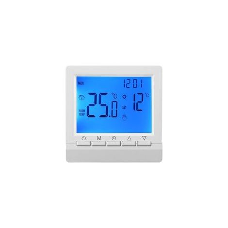 Thermostat numérique programmable pour la maison, contrôleur de température intelligent, thermostat de chaudière à gaz, thermostat de chauffage mural LCD (1/5)
